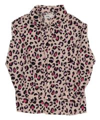 Světlerůžová lehká halenka se vzorem Sinsay