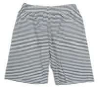 Bílo-černé pruhované kraťasy Alive