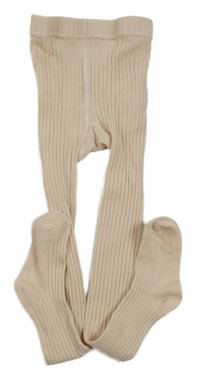 Světlerůžové žebrované punčocháče H&M