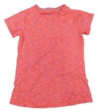 Neonově růžovo-fialové melírované sportovní tričko H&M
