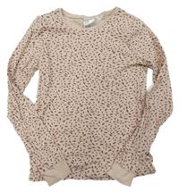 Světlerůžové triko se vzorem H&M