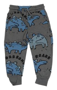 Šedé tepláky s dinosaury F&F