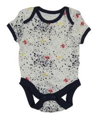 Bílo-tmavomodré skvrnité body PRIMARK