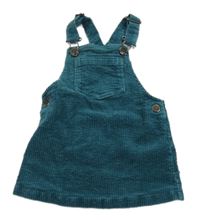 Petrolejové manšestrové šaty s kapsou Next