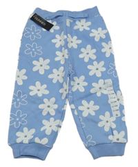 Nové - modro-bílé květované tepláky St. Bernard