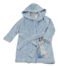 Světlemodrý plyšový župan s Elsou a kapucí H&M