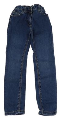 Tmavomodré skinny teplákové rifle Topolino