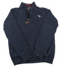 Tmavomodrá mikina s dinosaurem Nutmeg