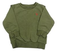 Khaki mikina s dinosaurem Next