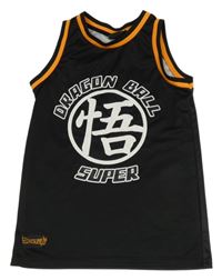 Černo-oranžové sportovní basketbalové tílko s Dragonball Z PRIMARK