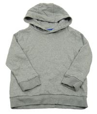 Šedá melírovaná mikina s kapucí F&F