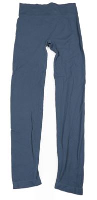 Tmavomodrošedé žebrované thermo legíny New Look