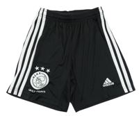 Černo-bílé funkční fotbalové kraťasy AJAX Adidas