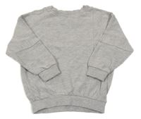 Šedá melírovaná žebrovaná oversize mikina George