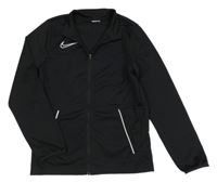 Černá propínací sportovní mikina s logem Nike