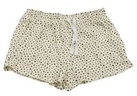 Krémové puntíkaté bavlněné kraťasy Primark