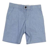 Světlemodré melírované plátěné kraťasy Matalan