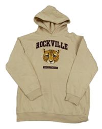 Béžová mikina s levhartem a kapucí H&M