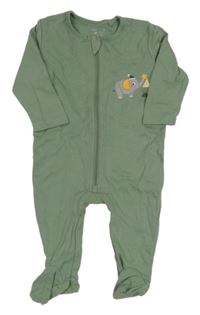 Khaki overal se slonem Lily & Dan