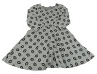 Šedé melírované teplákové šaty s ústy Pepperts