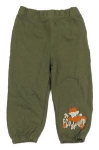 Khaki tepláky s liškou Ergee