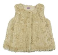 Béžová kožešinová podšitá vesta F&F