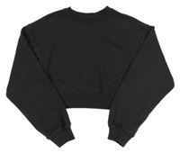 Antracitová crop mikina H&M