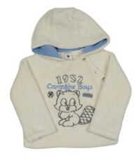 Smetanová chlupatá podšitá mikina s veverkou a kapucí C&A