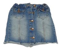 Modrá riflová propínací sukně Denim Co.