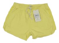 Nové - Žluté bavlněné kraťasy Tu
