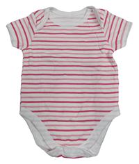 Bílo-růžové pruhované body Early Days