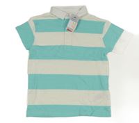 Nové - Modro-bílé pruhované polo tričko Primark