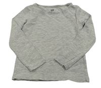Šedé melírované triko H&M