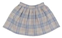 Světlemodro-fialová kostkovaná sukně F&F