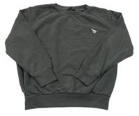 Tmavošedá mikina s výšivkou dina Next