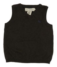 Tmavohnědá pletená vesta H&M