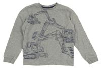 Šedá mikina s bagrem S. Oliver