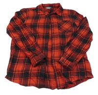 Červeno-černá kostkovaná košile Primark