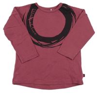 Vínovo-černé triko 