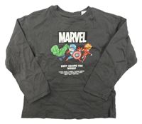 Tmavošedé triko s Marvel H&M
