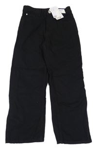 Nové - Černé podšité loose fit rifle H&M