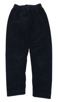 Tmavomodré plyšové legíny 