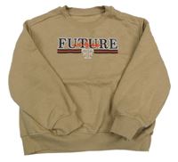 Hnědá mikina s nápisem Matalan