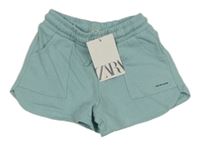 Nové - Světlemodré teplákové kraťasy Zara