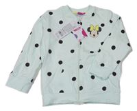 Nové - Světlemodro-černá puntíkatá mikina s Minnie Pep&Co