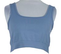 Dámský světlemodrý sportovní crop top H&M