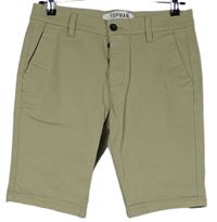 Pánské béžové plátěné chino kraťasy Topman 