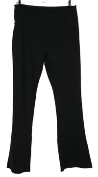 Dámské černé sportovní zvonové kalhoty Primark 