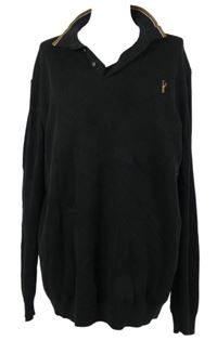 Pánský černý svetr s límečkem zn.Next 