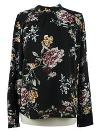 Dámská černá květovaná halenka Only 